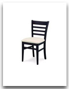 Trästolar klädd sits